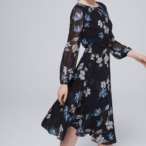WHBM Floral Midi Dress - Picture 3 of 4